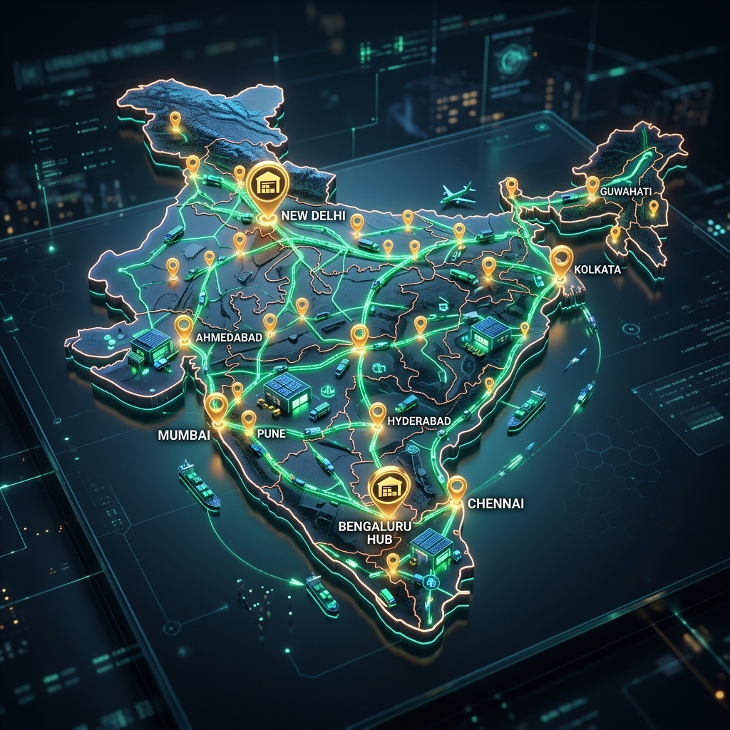Pan-India Distribution Network Map